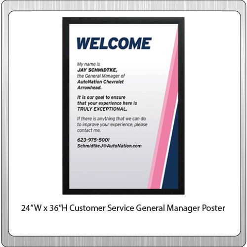  Customer Service General Manager Poster