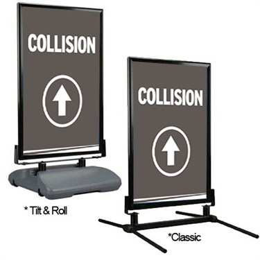 Directional Curb Sign – Collision