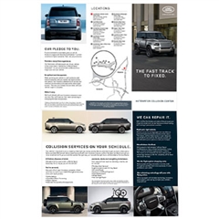 Collision Center Land Rover  Merchandising Brochure