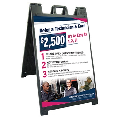 Tech Referral  A-Frame Sign