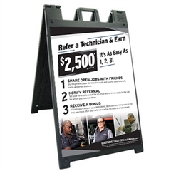 Tech Referral Luxury A-Frame Sign