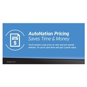 AutoNation Pricing Vinyl Banner