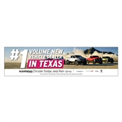Number One Dealer Vinyl Banner TX