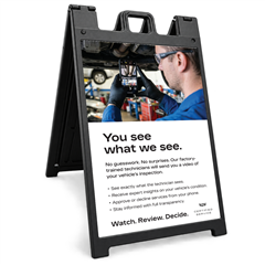 Cadillac MPI Video Service A-Frame