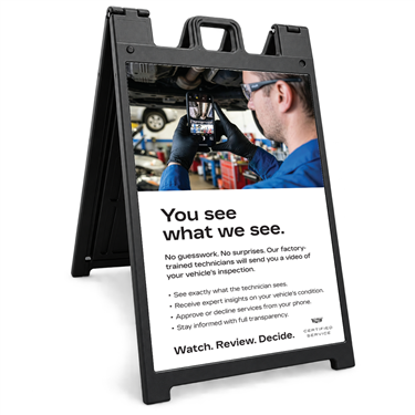 Cadillac MPI Video Service A-Frame