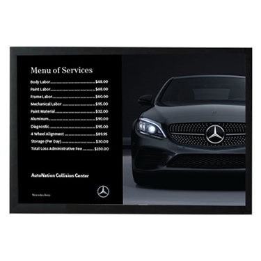 Poster- Collision Center MB MENU