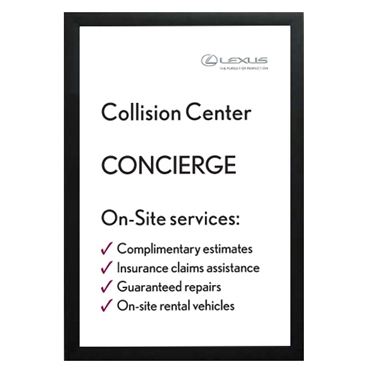 Poster - Collision Center Concierge Lexus