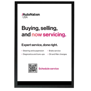 AutoNation Now Servicing Poster