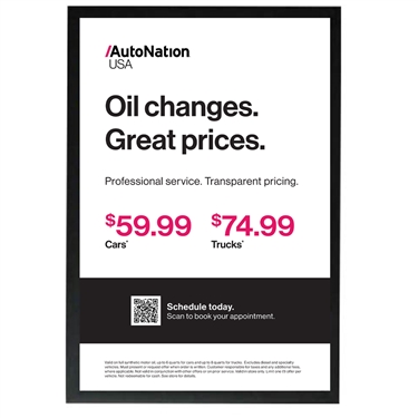 AutoNation Oil Change Poster