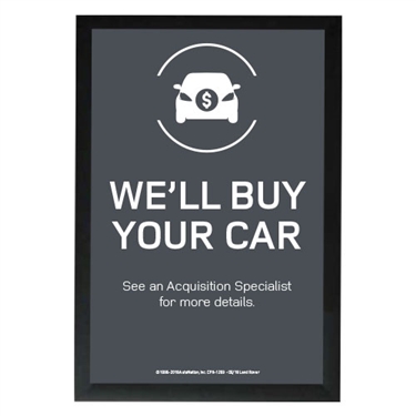 EMT We'll Buy Your Car Poster-Land Rover