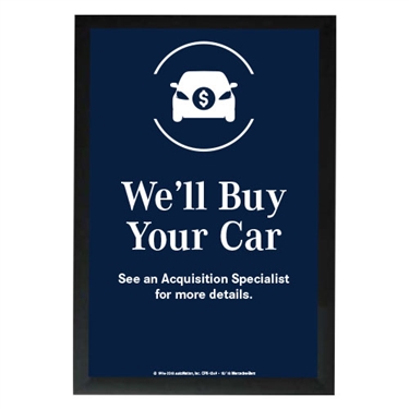 EMT We'll Buy Your Car Poster-Mercedes Benz