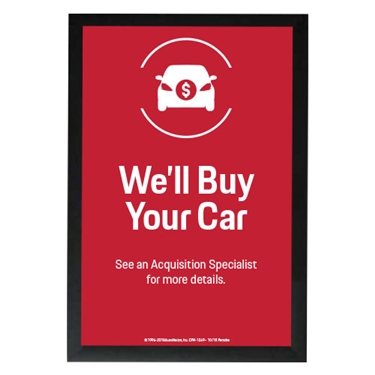 EMT We'll Buy Your Car Poster-Porsche